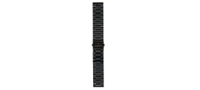 Garett řemínek 22 mm, černý kovový, typ Solid