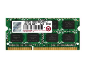 TRANSCEND SODIMM DDR3 4GB 1600MHz 256Mx8 CL11 JetRam™ Retail