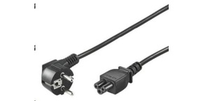 PREMIUMCORD Kabel napájecí 230V pro NTB (3pin, Schuko, trojlístek) 1m