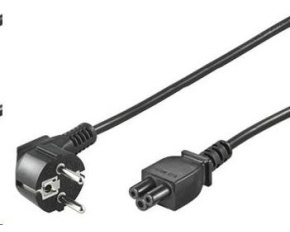 PREMIUMCORD Kabel napájecí 230V pro NTB (3pin, Schuko, trojlístek) 1m