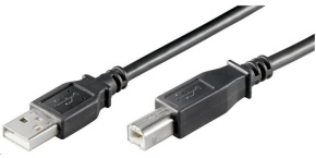 PREMIUMCORD Kabel USB 2.0 A-B propojovací 2m, barva černá