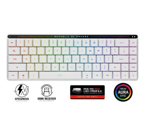 ASUS klávesnice ROG FALCHION RX Low profile (ROG NX Snow), CZ/SK