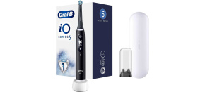 Oral-B iO6 elektrický zubní kartáček, magnetický, 5 režimů, displej, umělá inteligence, časovač, černý