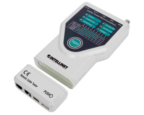 Intellinet Cable Tester, 5-in-1, RJ45, RJ11, USB, Firewire, BNC