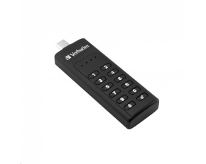 VERBATIM USB C 3.1 Drive 64 GB - Keypad Secure (R:160/W:140 MB/s) GDPR