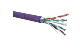 Instalační kabel Solarix FTP, Cat6, drát, LSOH, cívka 500m SXKD-6-FTP-LSOH