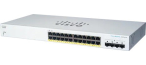Cisco switch CBS220-24FP-4G (24xGbE,4xSFP,24xPoE+,382W)