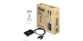 Club3D Adaptér aktivní DisplayPort na Dual Link DVI-D, USB napájení, 60cm, HDCP ON