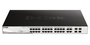 D-Link DGS-1210-24P 28-port Smart PoE Switch, 24x GbE PoE+, 4x RJ45/SFP, PoE 193W