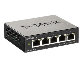 D-Link DGS-1100-05V2 5-port Gigabit Smart Managed switch, fanless