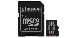 Kingston MicroSDXC karta 128GB Canvas Select Plus 100R A1 C10 Card + SD adaptér