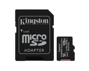 Kingston MicroSDXC karta 128GB Canvas Select Plus 100R A1 C10 Card + SD adaptér