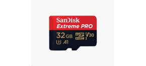 SanDisk Micro SDXC karta 32GB Extreme PRO (100MB/s, Class 10 UHS-I V30) + adaptér