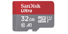 SanDisk MicroSDHC karta 32GB Ultra (120MB/s, A1 Class 10 UHS-I ) + adaptér