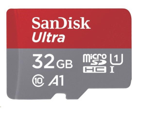 SanDisk MicroSDHC karta 32GB Ultra (120MB/s, A1 Class 10 UHS-I ) + adaptér