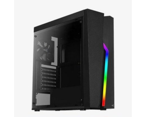 AEROCOOL skříň Bolt, Mid tower, 1x USB 3.0, 2x USB 2.0, 2x audio, bez zdroje