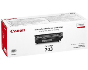 Canon TONER CRG-703 černý pro LBP-2900, LBP-2900b (2500 str.) BAZAR/POŠKOZENÝ OBAL