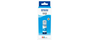 EPSON ink bar 112 EcoTank Pigment Cyan ink bottle