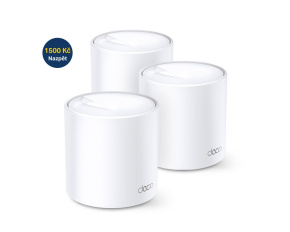 TP-Link Deco X60(3-pack) WiFi6 Mesh (AX5400, 2,4GHz/5GHz, 2xGbELAN/WAN)