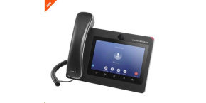 Grandstream GXV3370 [IP video-telefon s Androidem 7.0, PoE+, WiFi, 7" dotykové LCD, mini HDMI, SD card slot, USB]