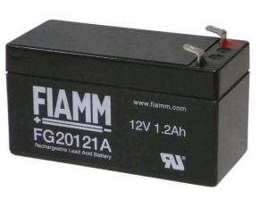 Baterie - Fiamm FG20121A (12V/1,2Ah - Faston 187 - 48mm), životnost 5let