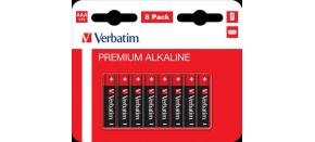 VERBATIM Alkalické baterie AAA, 8 PACK , LR03