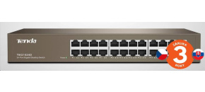 Tenda TEG1024D 24-port Gigabit Ethernet Switch, 10/100/1000 Mbps, fanless, rackmount