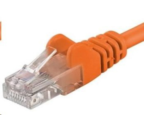 PREMIUMCORD Patch kabel UTP RJ45-RJ45 CAT5e 0.5m oranžová