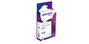 WECARE ARMOR cartridge pro Brother DCP J4110DW, MFC J4310, 4410, 4510DW (LC123C), modrá/cyan, 10ml, 600 str