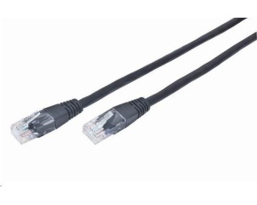 GEMBIRD kabel patchcord Cat5e UTP 1m, černý