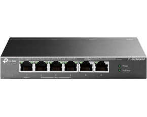 TP-Link CCTV switch TL-SG1006PP (6xGbE, 3xPoE+,1xPoE++, 64W, fanless)