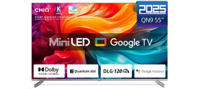 CHiQ M55QN9V TV 55", UHD MiniLED  Google TV DLG 120 Hz