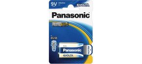 PANASONIC Alkalické baterie EVOLTA Platinum 6LR61EGE/1BP 9V (1ks)