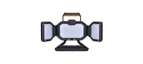 Solight LED reflektor 30W, přenosný, nabíjecí, 3000lm, oranžovo-černý