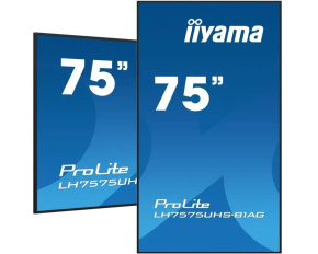 Iiyama ProLite IDS, 24/7, 190.5 cm (75''), 4K, USB, RS232, Ethernet, Android, kit (RS232), black