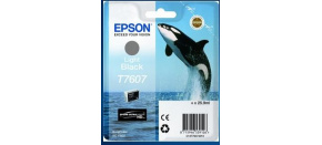 EPSON ink čer ULTRACHROME HD "Kosatka" - Light Black - T7607 (25,9 ml)