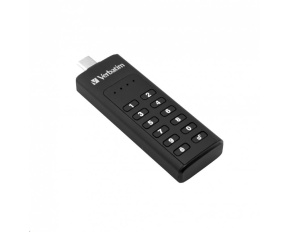 VERBATIM USB C 3.1 Drive 128 GB - Keypad Secure (R:160/W:150 MB/s) GDPR