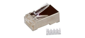 Konektor STP RJ45 (8p8c), Cat6, 50µm, skládaný, licna(lanko) - 100 ks