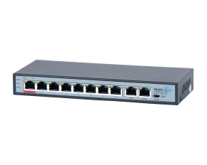 MaxLink PoE switch PSBT-10-8P-250 (náhrada za PSAT-10-8P-250), 10x LAN/8x PoE 250m, 802.3af/at/bt