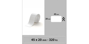 Niimbot štítky R 45x20mm 320ks Bílé pro B21, B21S, B3, B1S