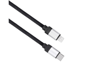 Solight magnetický USB-C/Lightning kabel, USB-C konektor - Lightning konektor, 1m