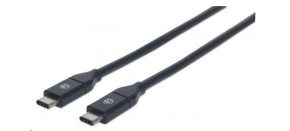 MANHATTAN USB 3.1 Gen2 Cable, Type-C Male / Type-C Male, 1m (3 ft.), 3A, Black