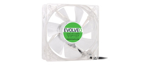 EVOLVEO 14L1GR ventilátor 140mm, 4 LED zelený, 3pin