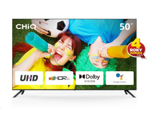 CHiQ U50G7LX TV 50", UHD, smart, Android 11, Dolby Vision, Frameless