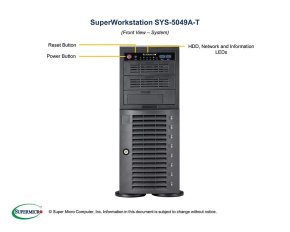 SUPERMICRO SuperWorkstation SYS-5049A-T