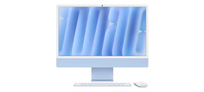 Apple iMac 24'' 4.5K display M4 chip 10-core CPU and 10-core GPU, 16GB, 512GB SSD - Blue