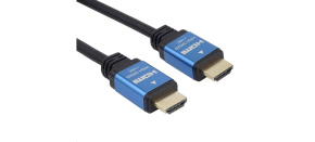 PREMIUMCORD Kabel HDMI - Ultra HDTV, 1m (kovové, zlacené konektory)
