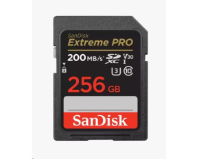 SanDisk SDXC karta 256GB Extreme PRO (200 MB/s Class 10, UHS-I U3 V30)