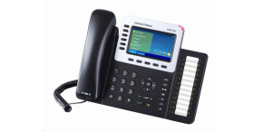 Grandstream GXP2160 [VoIP telefon - 6xSIP účet, HD audio, 5prog.tl. + 24 předvoleb, bluetooth, EHS,barevný LCD,2x GLAN]