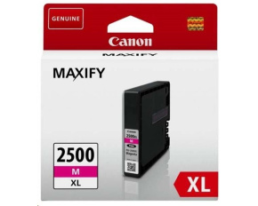 Canon CARTRIDGE PGI-2500XL M purpurová pro Maxify iB4050, iB4150, MB5050, MB5150, MB5155, MB5350, MB54x (1295 str.)